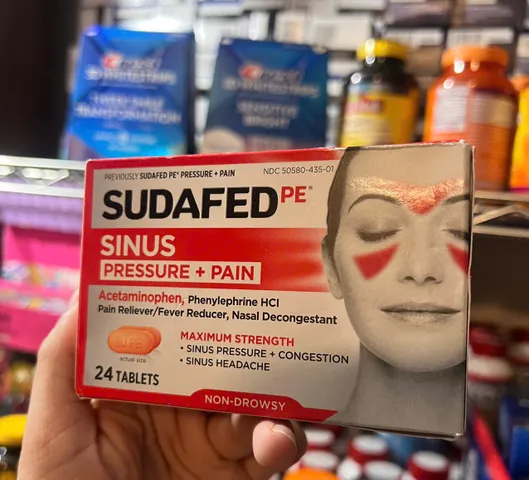 HÀNG MỸ Sudafed PE hỗ trợ giảm tắc nghẽn xoang mũi 24v 720687