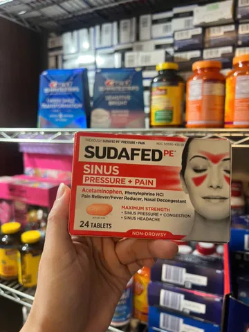 HÀNG MỸ Sudafed PE hỗ trợ giảm tắc nghẽn xoang mũi 24v 720687