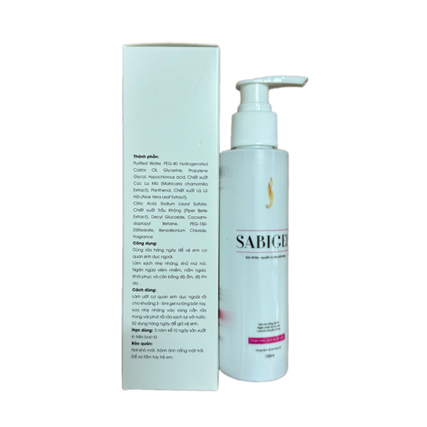 Dung Dịch Vệ Sinh Phụ Nữ Sabigel Giúp Cân Bằng Độ PH, Ngừa Viem Nhiễm - 150ml