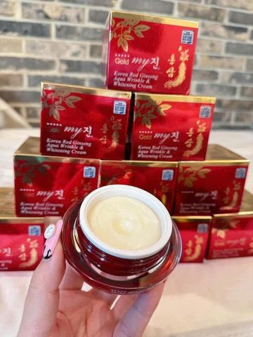 Kem Dưỡng Trắng Da My Gold Korea Red Ginseng Aqua Wrinkle & Whitening