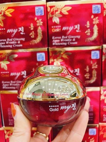 Kem Dưỡng Trắng Da My Gold Korea Red Ginseng Aqua Wrinkle & Whitening