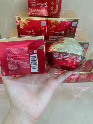 Kem Dưỡng Trắng Da My Gold Korea Red Ginseng Aqua Wrinkle & Whitening