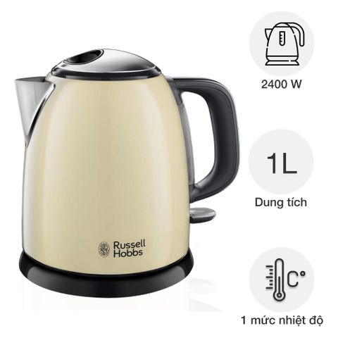  Ấm đun siêu tốc mini Russell Hobbs 24994-70 Colours Plus+