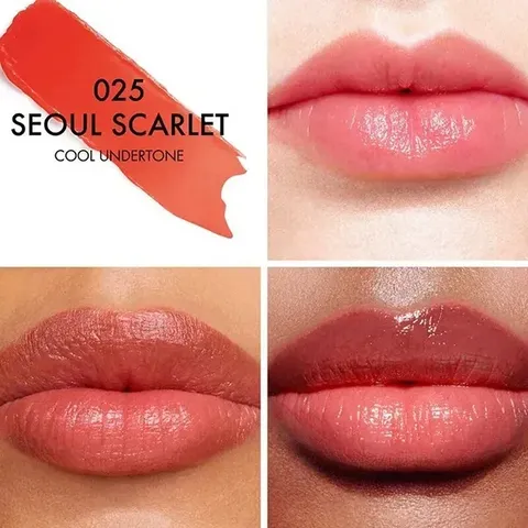 Son Dưỡng Dior Addict Lip Glow Màu 025 Seoul Scarlet - Dưỡng ẩm, Tăng Cường Màu sắc Tự Nhiên, SPF10, Cho Đôi Môi Xinh Xắn 722657