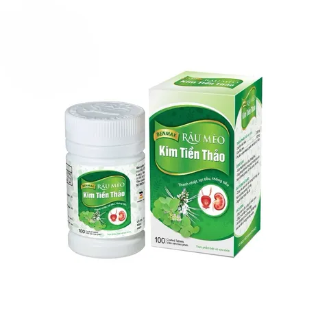 Kim tiền thảo râu mèo Benmax - hỗ trợ thanh nhiệt, lợi tiểu, thông tiểu, lọ 100 viên