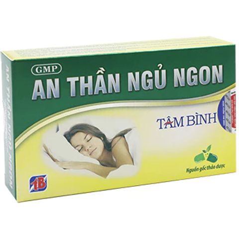 An Thần Ngủ Ngon Tâm Bình - cơ thể mệt mỏi, kém ăn, thần kinh suy nhược, hoa mắt, chóng mặt, đau đầu mất ngủ
