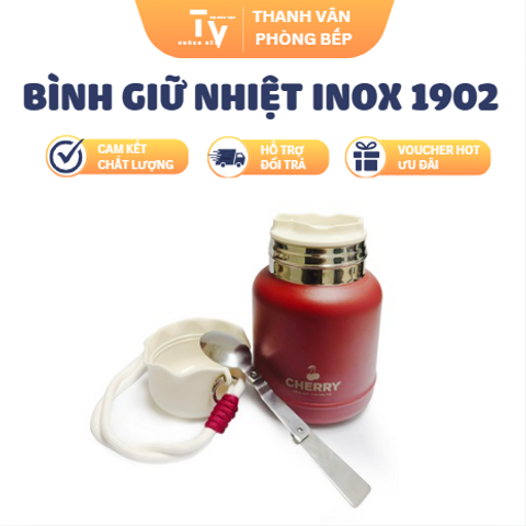 BÌNH GIỮ NHIỆT INOX 1902 (TV1564) (Màu ngẫu nhiên)