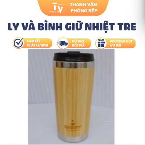 LY VÀ BÌNH GIỮ NHIỆT THÂN TRE (TV1566)