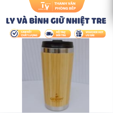 LY VÀ BÌNH GIỮ NHIỆT THÂN TRE (TV1566)