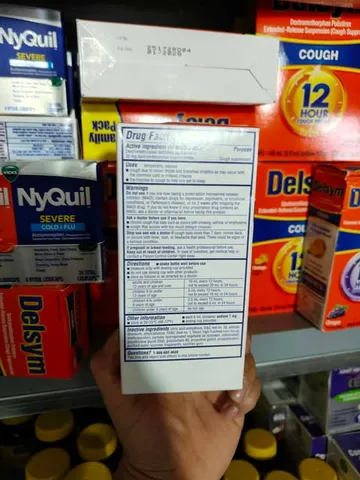 Ho Siro ho Delsym 12 Hour Cough Relief Day or Night 148ml cho người lớn và trẻ em 4+