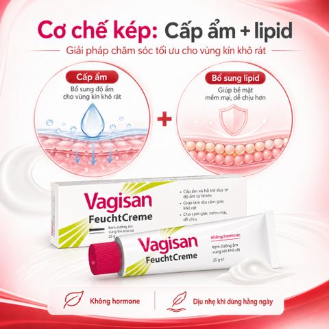Vagisan FeuchtCreme 25g Kem Dưỡng Ẩm Vùng Kín Khô Rát Không Hormone Đức
