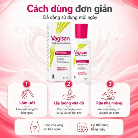 Vagisan Intimwaschlotion Dung Dịch Vệ Sinh Vùng Kín pH 5 Dịu Nhẹ Hằng Ngày
