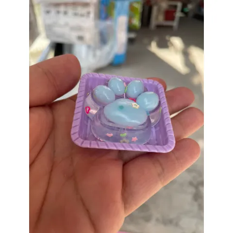 [Đại sỉ cổng trường] Vỉ 20 Pudding Squishy bóp mềm chân mèo mini