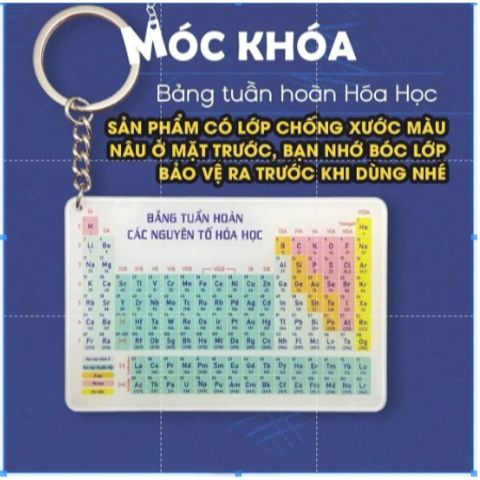 Móc khoá bảng tuần hoàn nguyên tố hoá học