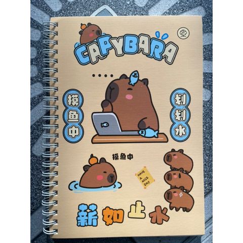 Sổ A5-60 trang capybara (còng)