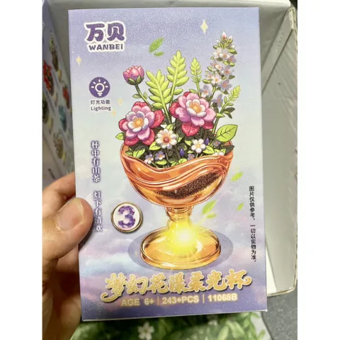 Bộ lắp ráp Ly Hoa có đèn DIY - đồ chơi trí tuệ