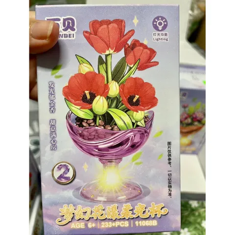 Bộ lắp ráp Ly Hoa có đèn DIY - đồ chơi trí tuệ