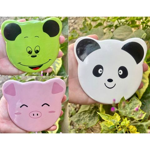 Đệm Lót Sứ tản nhiệt thú cưng hoặc Đế để ly, đế chén bàn ăn mẫu cartoon cực ngọt ngào đáng yêu