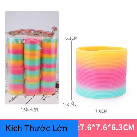 Đồ chơi nhựa Lò xo cầu vồng ma thuật size lớn