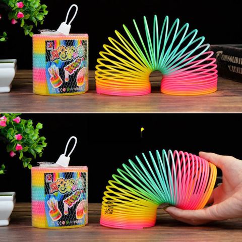Đồ chơi nhựa Lò xo cầu vồng ma thuật size lớn