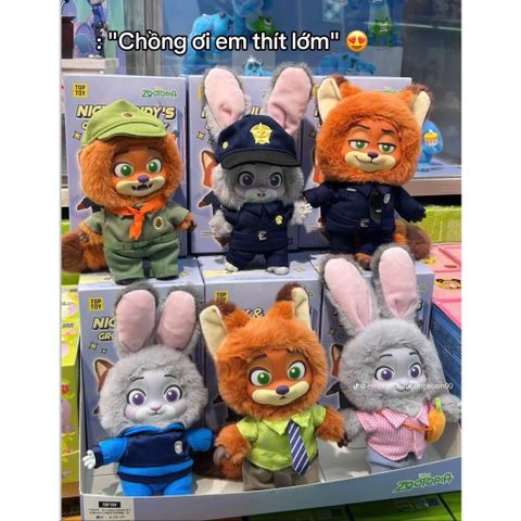 [Bán sỉ] Cáo Thỏ Zootopia (CHÍNH HÃNG) blindbox (hộp mù) v2
