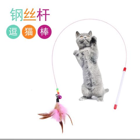 01 Cần câu mèo có lông giải trí cho mèo