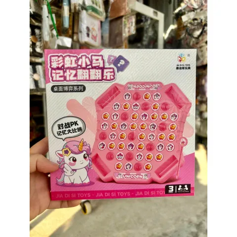 Bộ đồ chơi cờ lật luyện trí nhớ Capybara, Ngựa Bunny và Voi Xanh