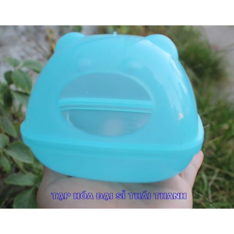 Nhà tắm - Nhà ngủ nhựa nhỏ cho hamster hình ếch
