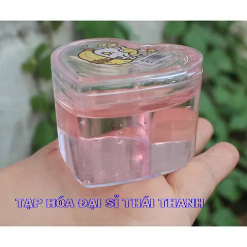 Slim - Slam trong suốt màu Pastel mềm dẻo hình TIM