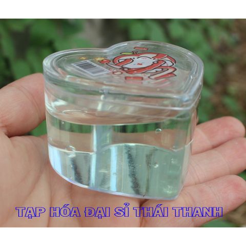 Slim - Slam trong suốt màu Pastel mềm dẻo hình TIM