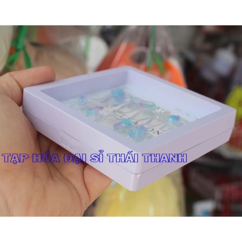 Bộ Móng tay đính hạt đá phát sáng lấp lánh chơi Tết