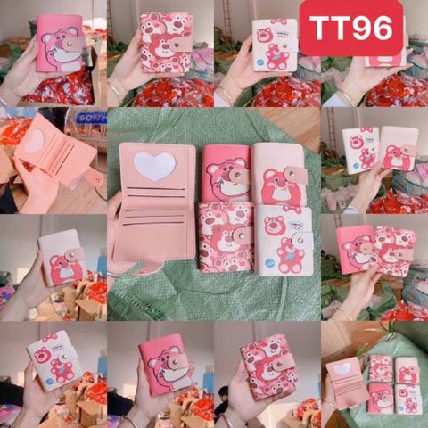 Ví - Bóp đựng tiền in hình gấu dâu cute