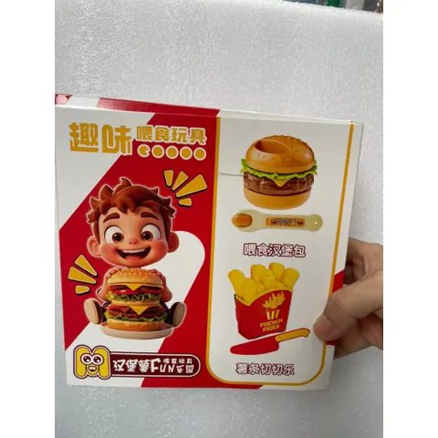 Bộ đồ chơi đút pudding hamburger và khoai tây vui nhộn