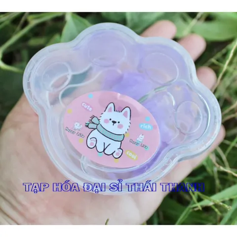 Slim - slam thuỷ tinh trong suốt kiểu rau câu hình chân mèo