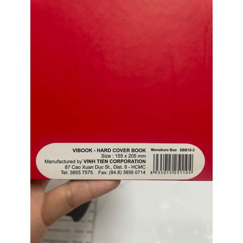 Sổ kẻ dòng ngang bìa dày ViBook 100trang