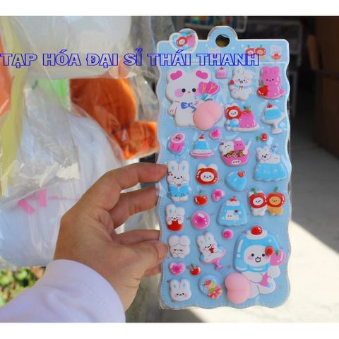 Sticker 3D Đào bóp mềm siêu vui nhộn