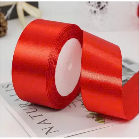 5 cuộn dây ruy băng đỏ (lụa satin) trang trí Tết