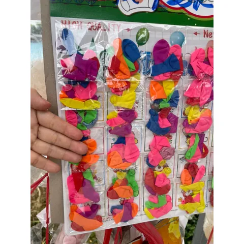 01 bịch bong bong nhí mini 5 cái bong bóng nhỏ đủ màu