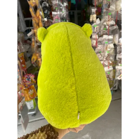 Thú nhồi bông capybara xanh bơ kéo mũi