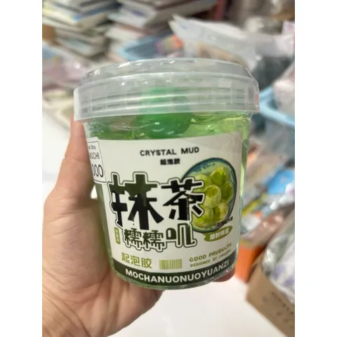 Slim - Slam mềm dẻo hình trà xanh-đồ chơi giải trí giảm stress