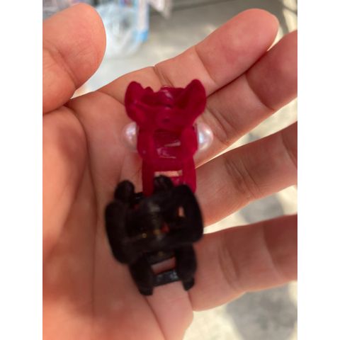 Kẹp tóc nơ nhung mini 4 cái