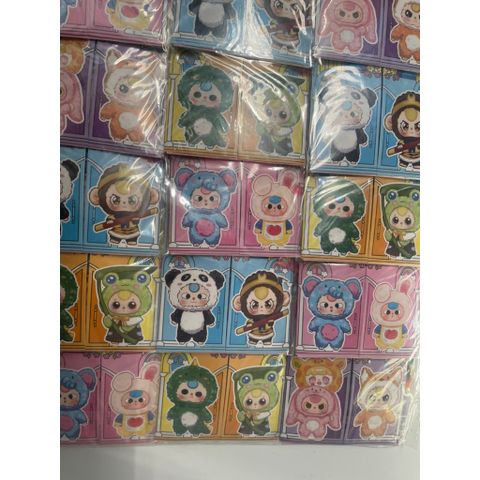 Vỉ dán trang phục và nội thất (20 túi) sticker Baby Three nhiều hình