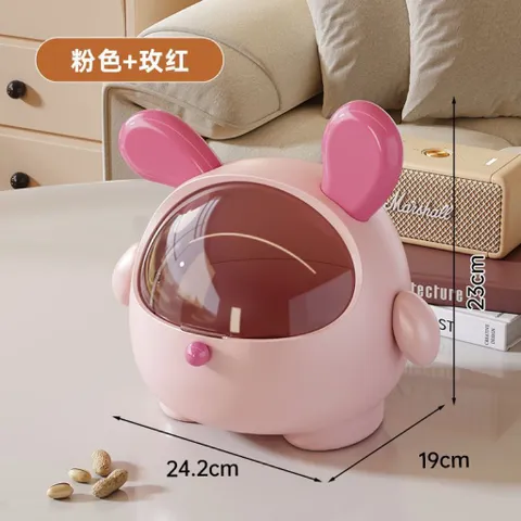 Hộp đựng đồ hình thỏ hồng siêu dễ thương
