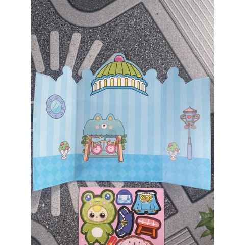 Vỉ dán trang phục và nội thất (20 túi) sticker Baby Three nhiều hình