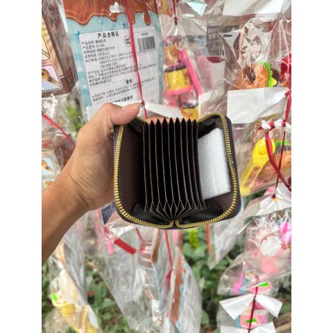 Bóp ví da đựng xiền có khoá kéo