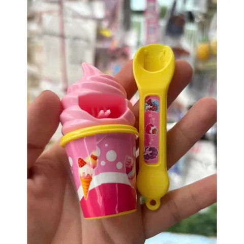 Đồ chơi nhựa đút ăn pudding hình ly kem vui nhộn