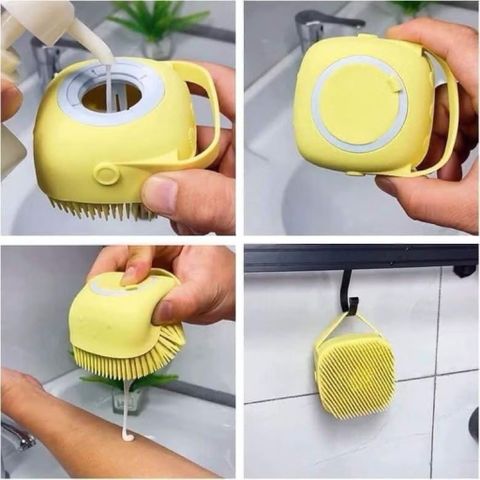 Bàn chải tắm chó mèo hình vuông