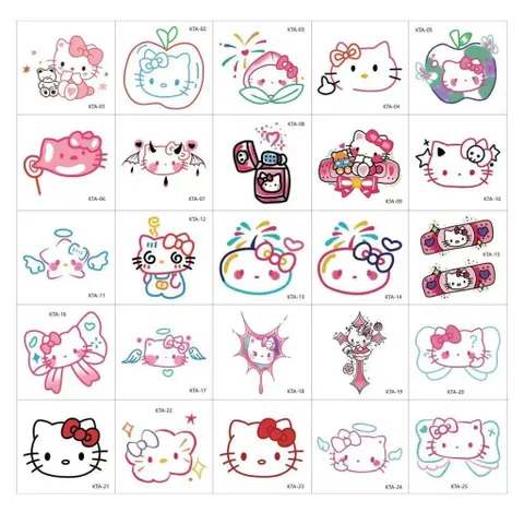 Hình xăm nước Hello Kitty 25 tấm - 36 hình