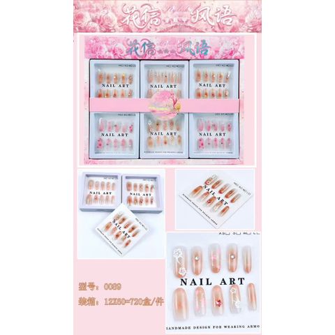 01 bộ móng tay thiết kế màu và đính hạt đá đi chơi Tết
