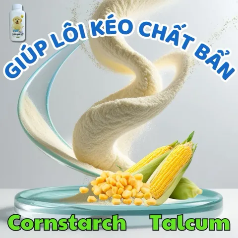 Phấn tắm khô, khử mùi, đuổi ve cho chó con hoặc chó bệnh